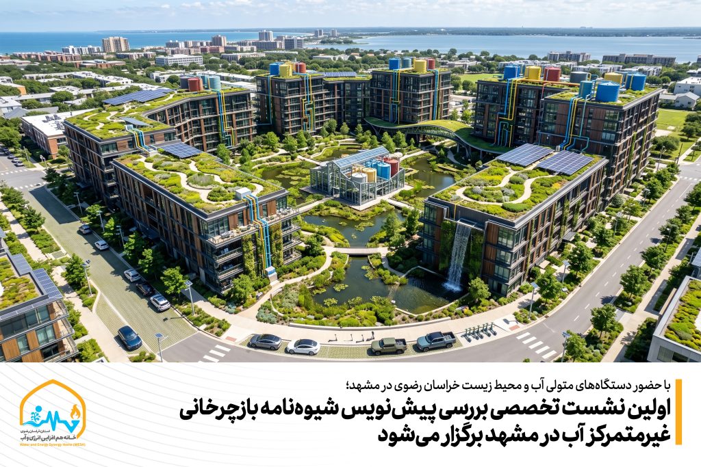 اولین نشست تخصصی بررسی پیش‌نویس شیوه‌نامه بازچرخانی غیرمتمرکز آب در مشهد برگزار می‌شود